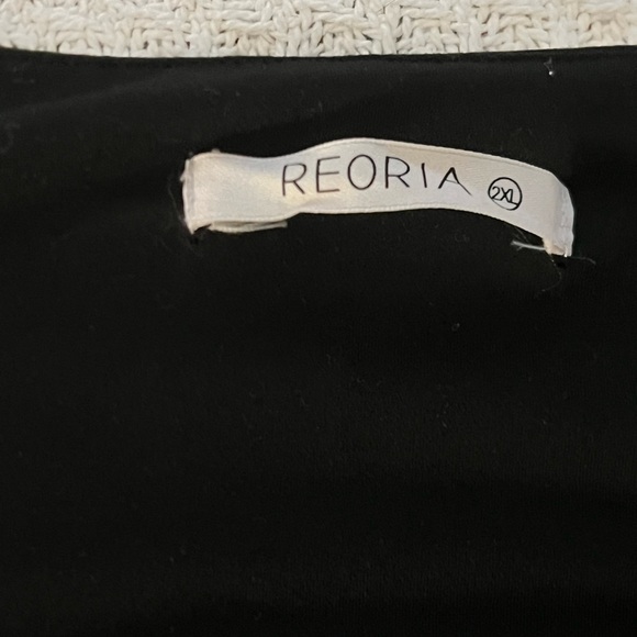 REORIA Womens Square Neck Double Lined Long sleeve Bodysuit/skims doupe - Picture 2 of 5